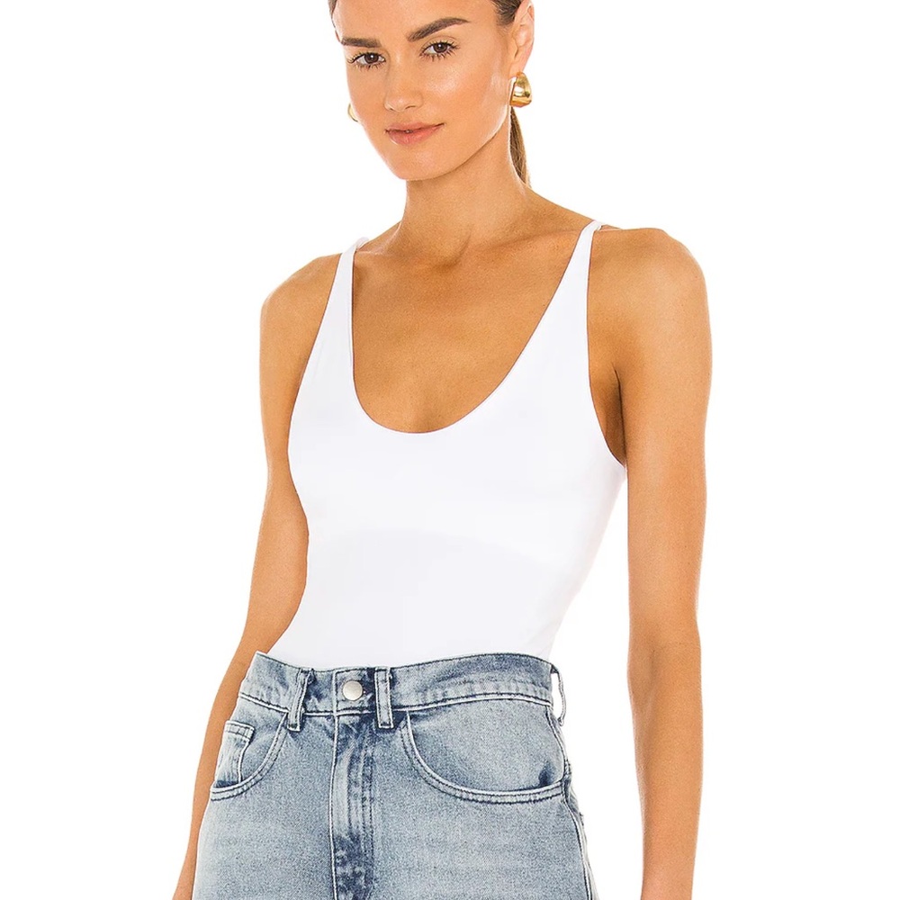 Free People Seamless V Neck Cami Off White Women's Tank Top